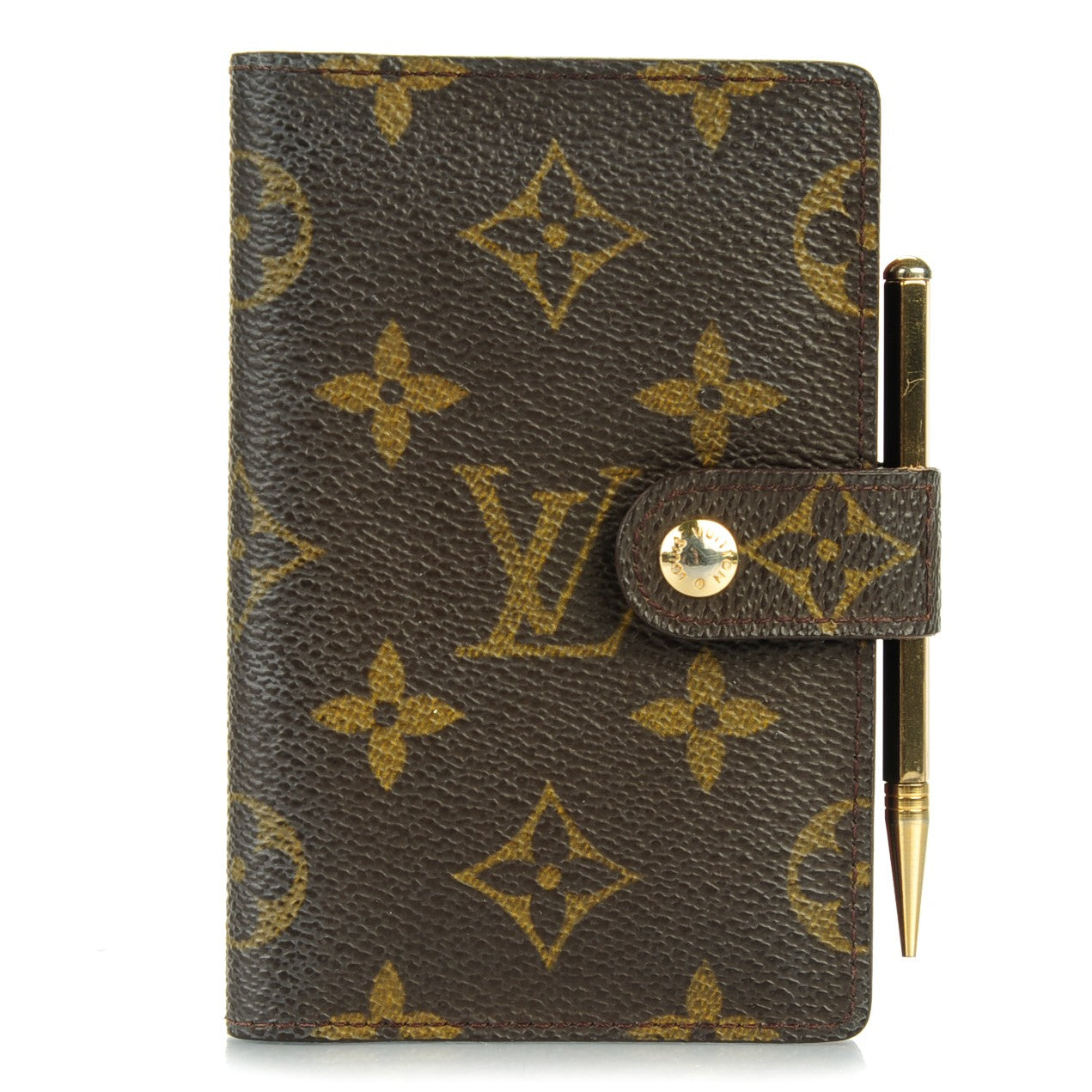 Monogram Mini Agenda Cover with Pencil