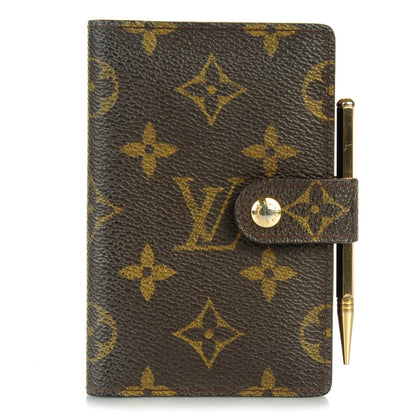Louis Vuitton Monogram Mini Agenda Cover with Pencil 1 of 7