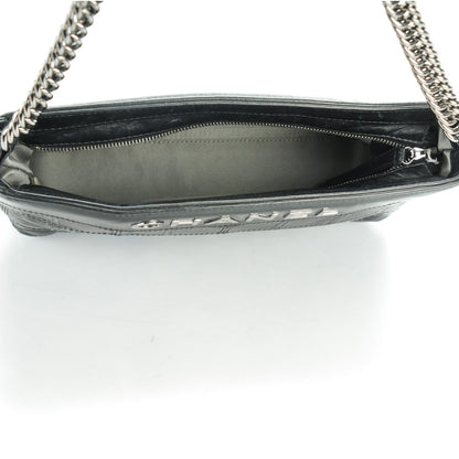 Chanel Lambskin Square Stitched Lax Shoulder Bag Black 5 of 7