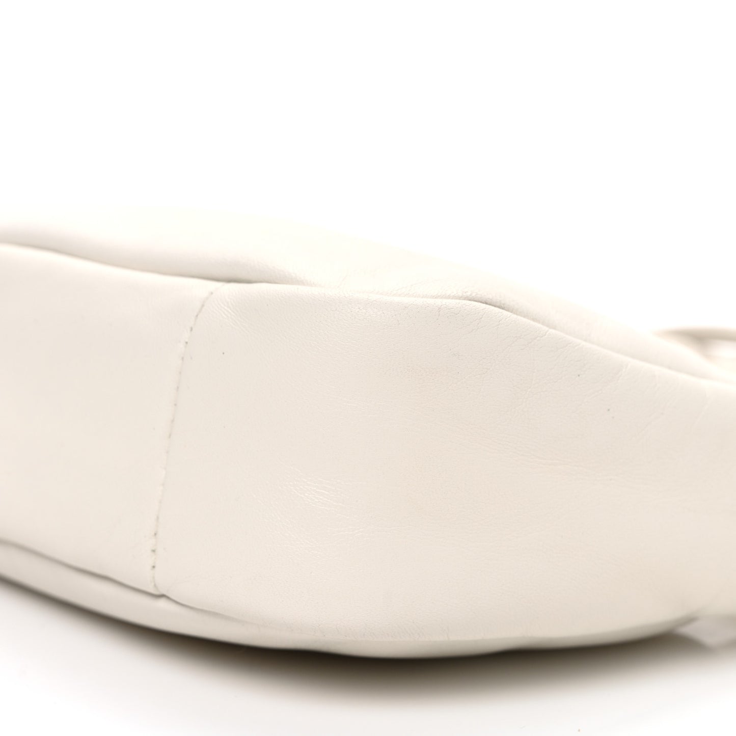 Nappa Soft Padded Mini Bag White