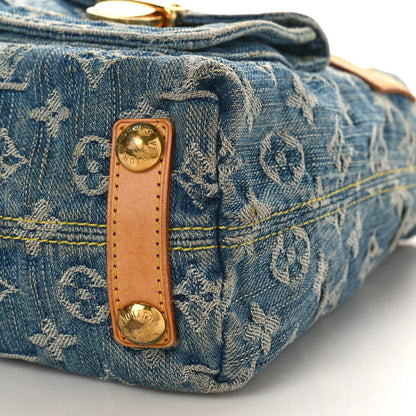 Louis Vuitton Monogram Denim Baggy PM Blue 8 of 9