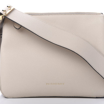 Burberry Soft Grain Calfskin House Check Small Helmsley Crossbody Limestone 9 of 9