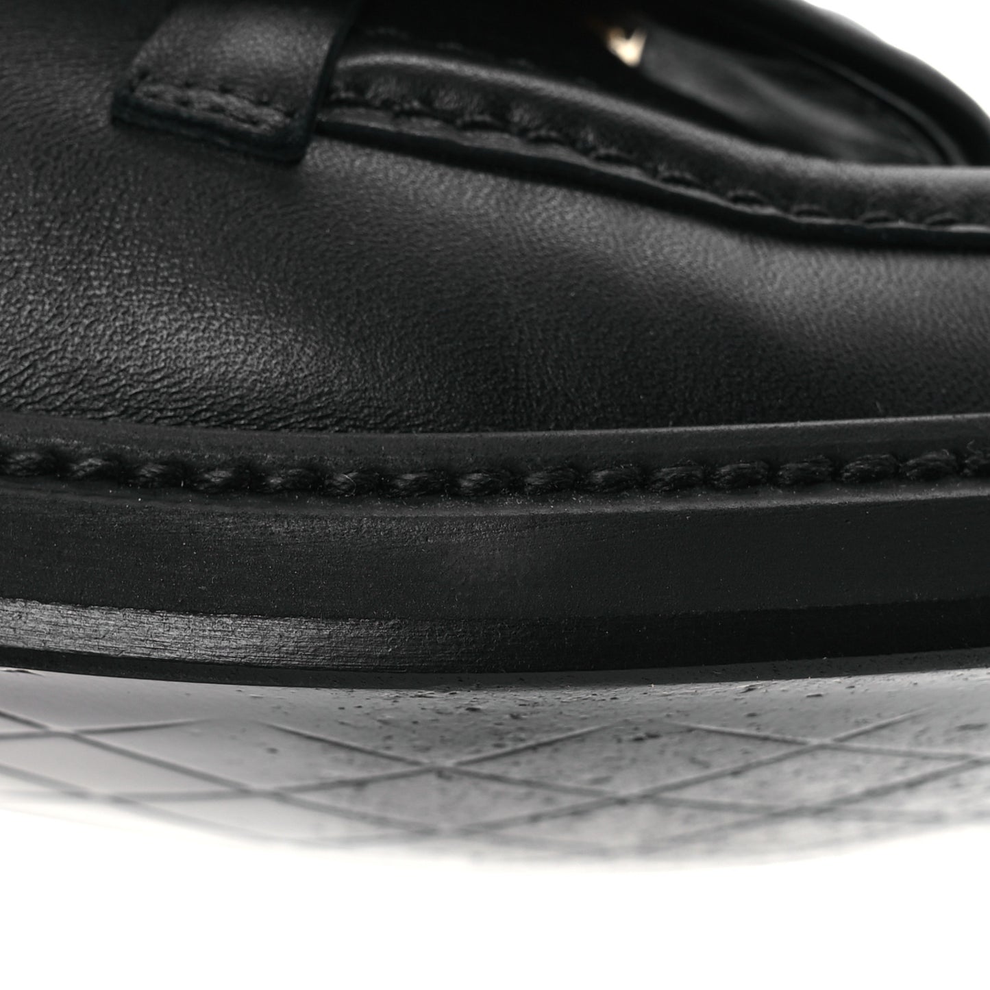 Lambskin Quilted CC Turnlock Loafers 37.5 Black