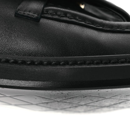 Chanel Lambskin Quilted CC Turnlock Loafers 37.5 Black 11 of 12