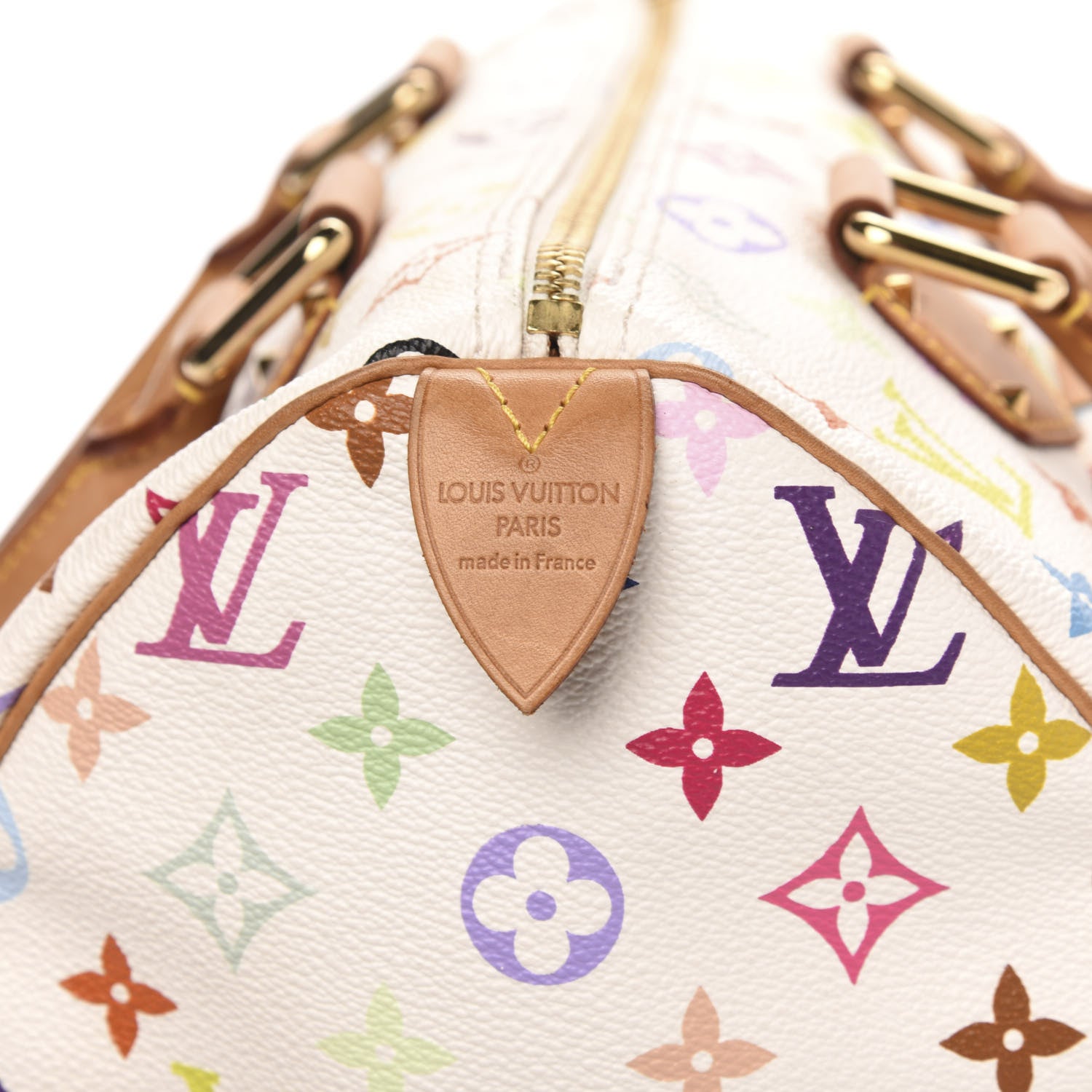 Louis Vuitton Monogram Multicolor Speedy 30 White 6 of 11