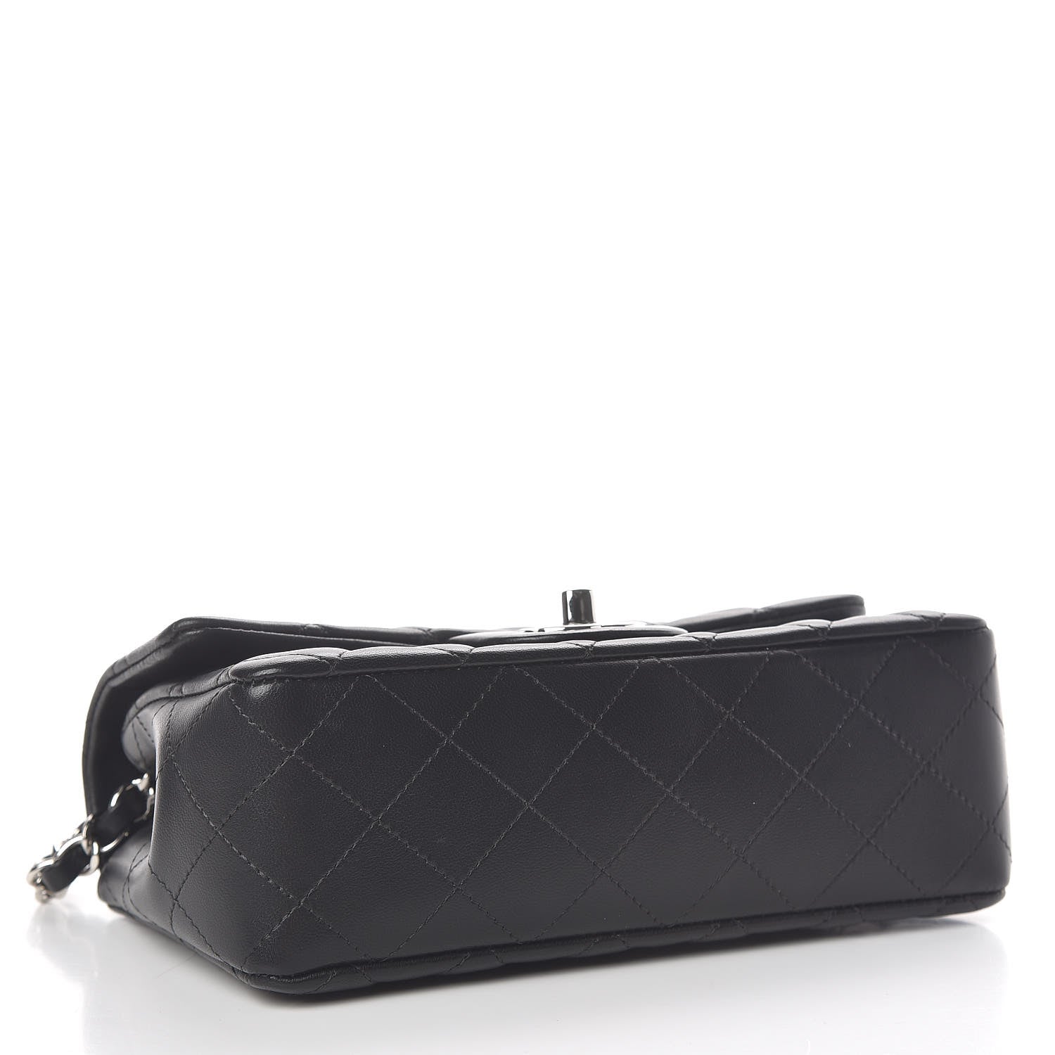 Chanel Lambskin Quilted Mini Rectangular Flap Black 4 of 11