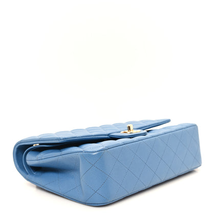 Chanel Caviar Quilted Medium Double Flap Blue 4 of 11