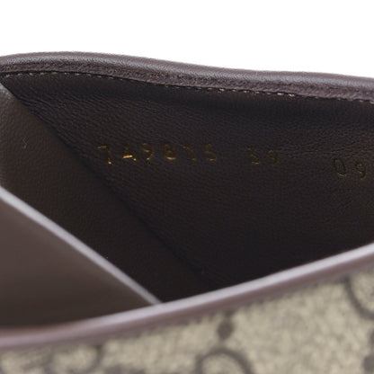 Gucci GG Supreme Monogram Miro Soft Calfskin Womens Horsebit Slippers 39 Beige Ebony New Acero 8 of 9