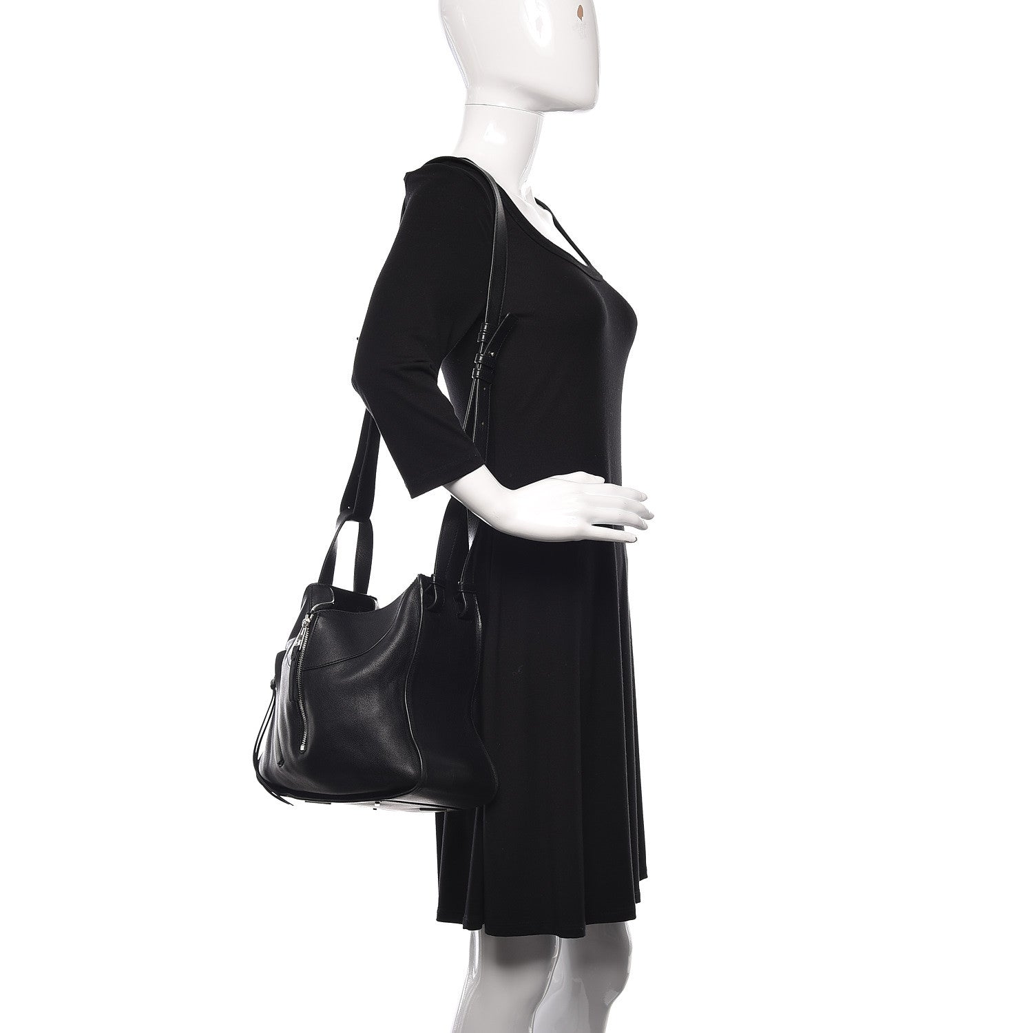 Loewe Calfskin Small Hammock Shoulder Bag Black 2 of 10