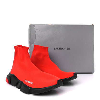 Balenciaga Neoprene Knit Mens Speed Sneakers 45 Red Black 11 of 11