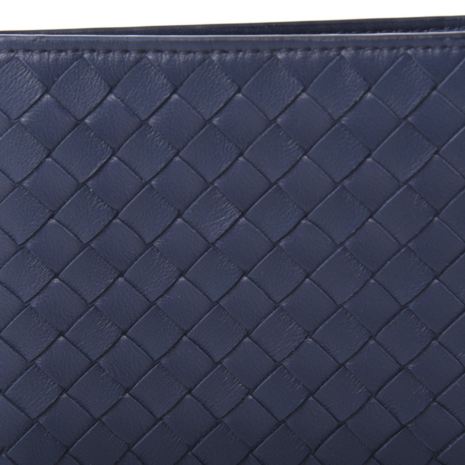 Bottega Veneta Nappa Intrecciato Bi-Fold Wallet Denim 7 of 8