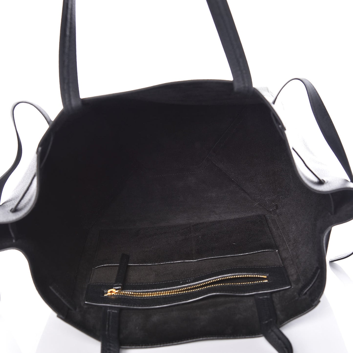Soft Grained Calfskin Small Belt Cabas Phantom Black