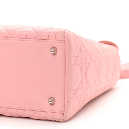 Christian Dior Lambskin Cannage Medium Lady Dior Light Pink 9 of 13