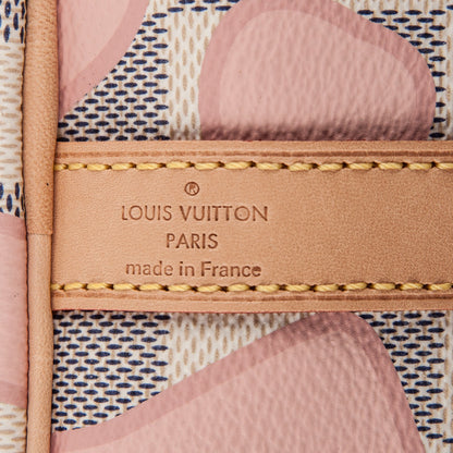 Louis Vuitton Damier Azur Tahitienne Speedy Bandouliere 30 Rose Ballerine 6 of 7