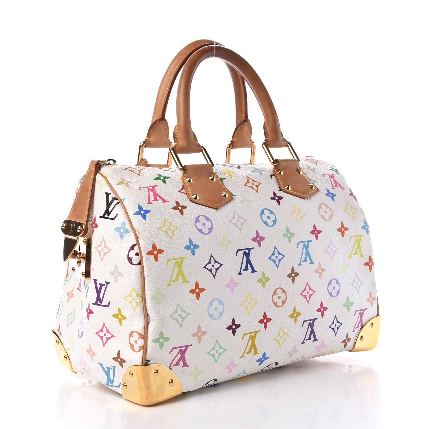 Louis Vuitton Monogram Multicolor Speedy 30 White 3 of 11