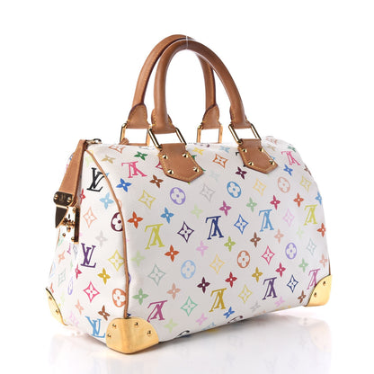 Louis Vuitton Monogram Multicolor Speedy 30 White 3 of 11