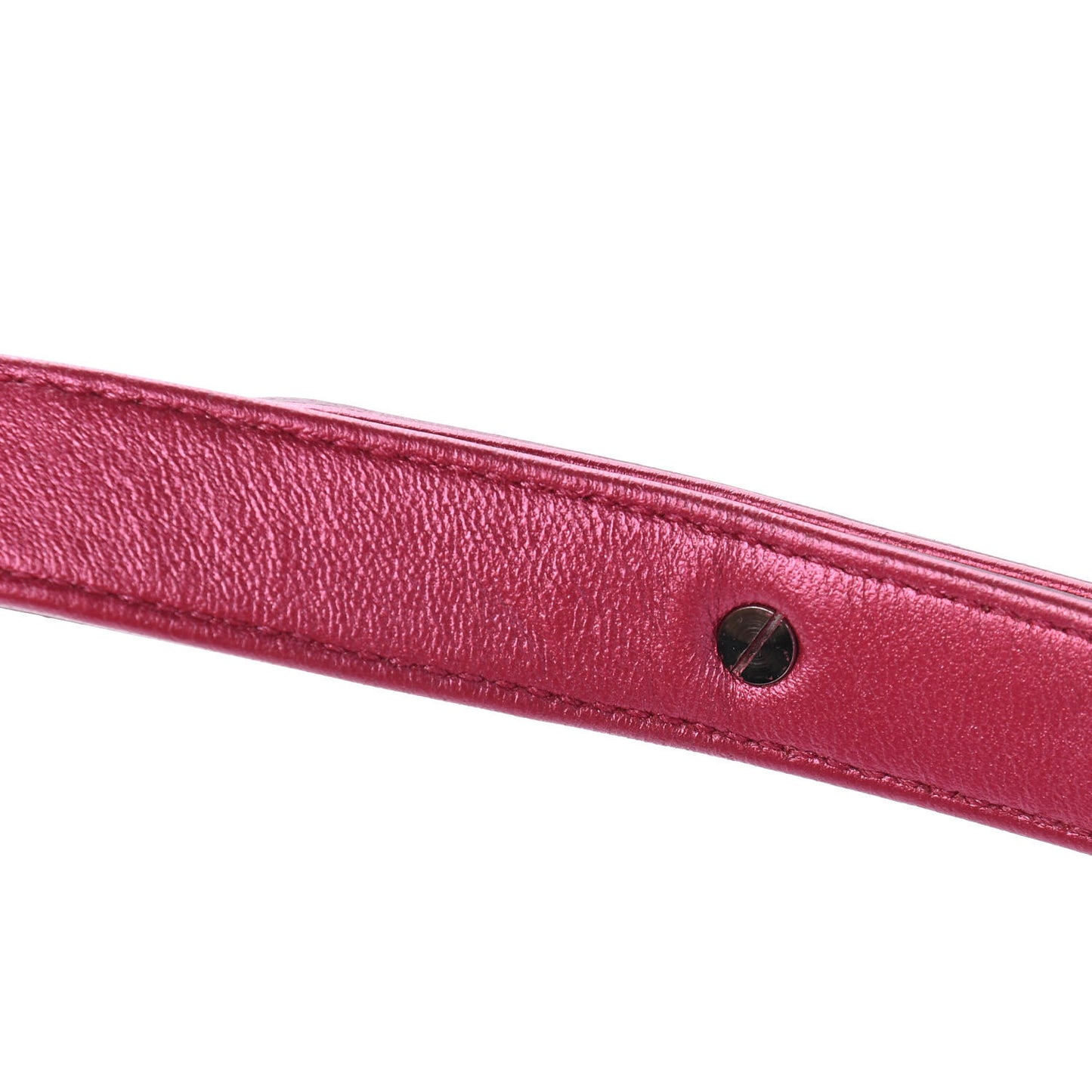 Metallic Patent Calfskin Quilted Medium Boy Flap Pink