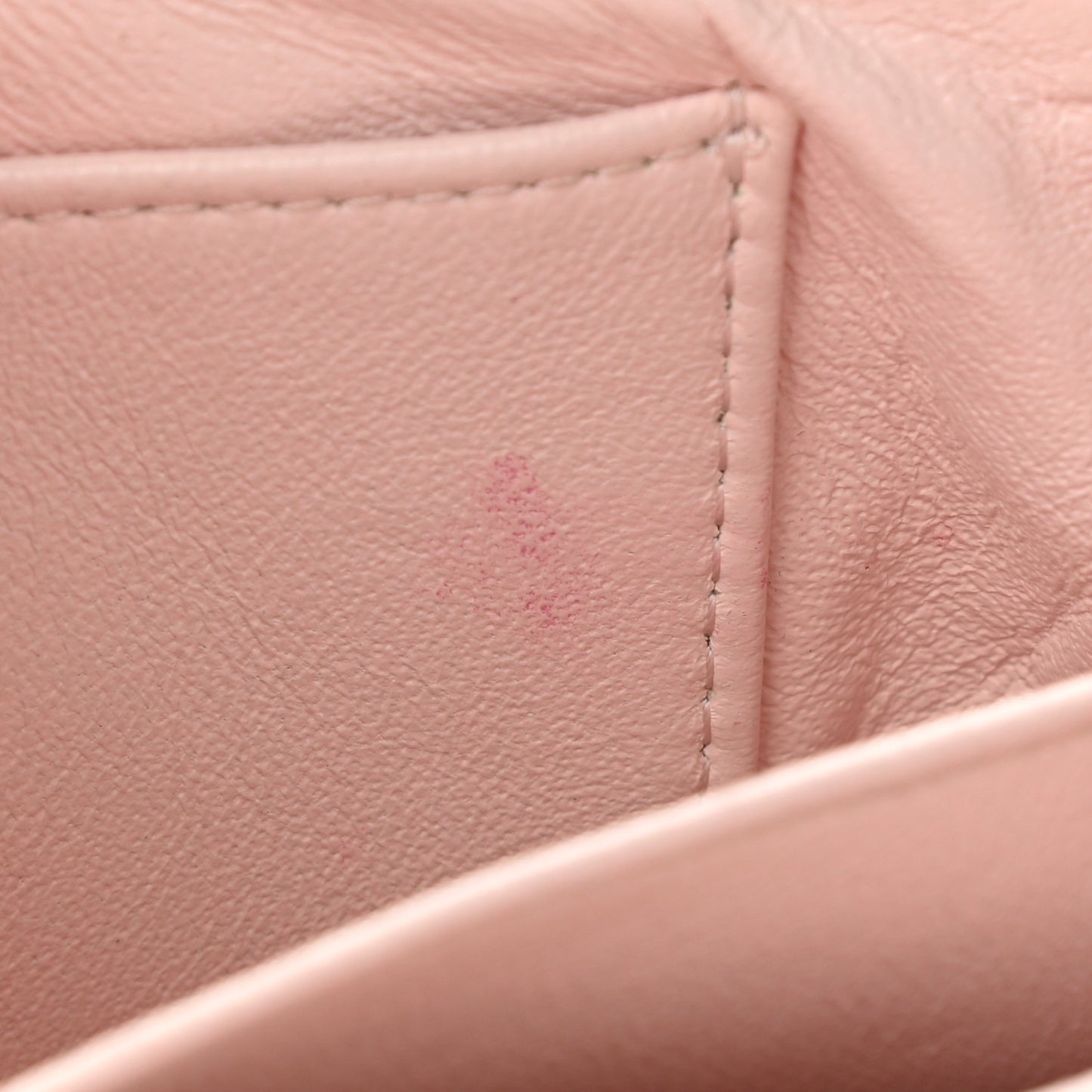 Patent Calfskin Quilted Extra Mini Flap Pink