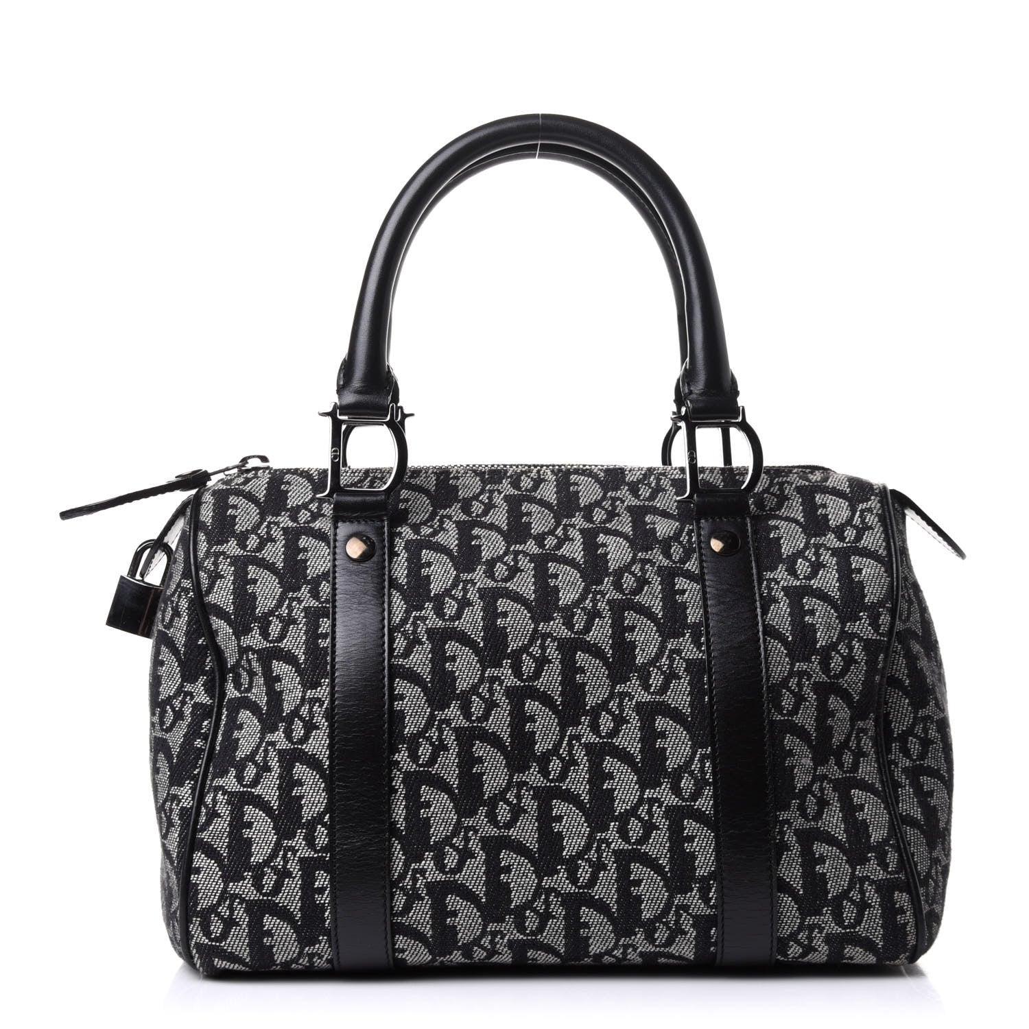 Christian Dior Monogram Boston Black 1 of 12