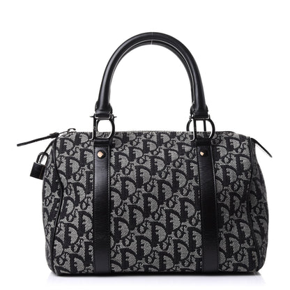 Christian Dior Monogram Boston Black 1 of 12