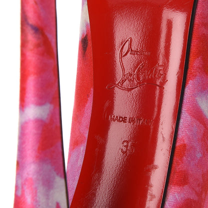 Christian Louboutin Satin Floral Highness 160 Pumps 35 9 of 10