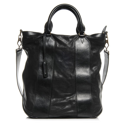 Burberry Vintage Washed Leather Medium Bonington Tote Black 1 of 8