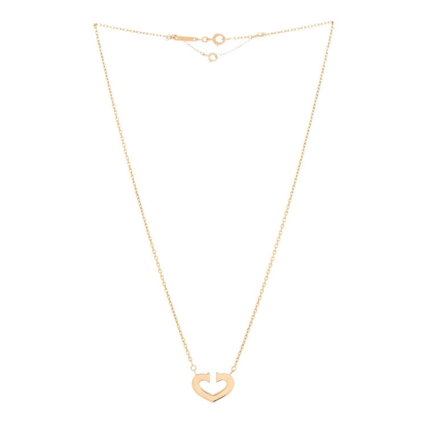 Cartier 18K Yellow Gold Medium Hearts and Symbols Necklace 2 of 3