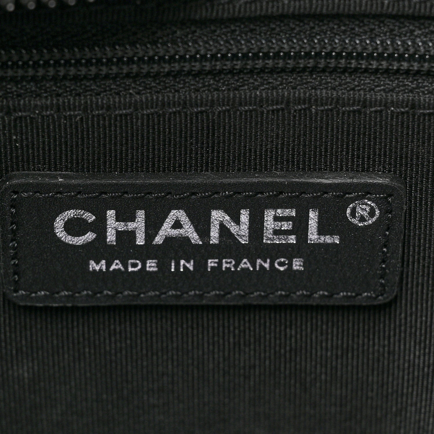 Chanel Calfskin Quilted Ultra Pocket Shopping Tote Black 6 of 16
