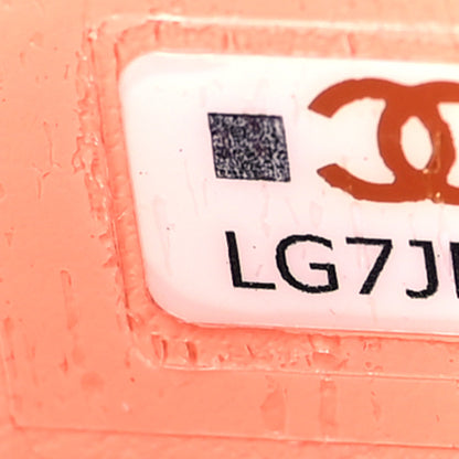 Chanel Caviar Quilted Mini Vanity Case With Chain Light Orange 7 of 9