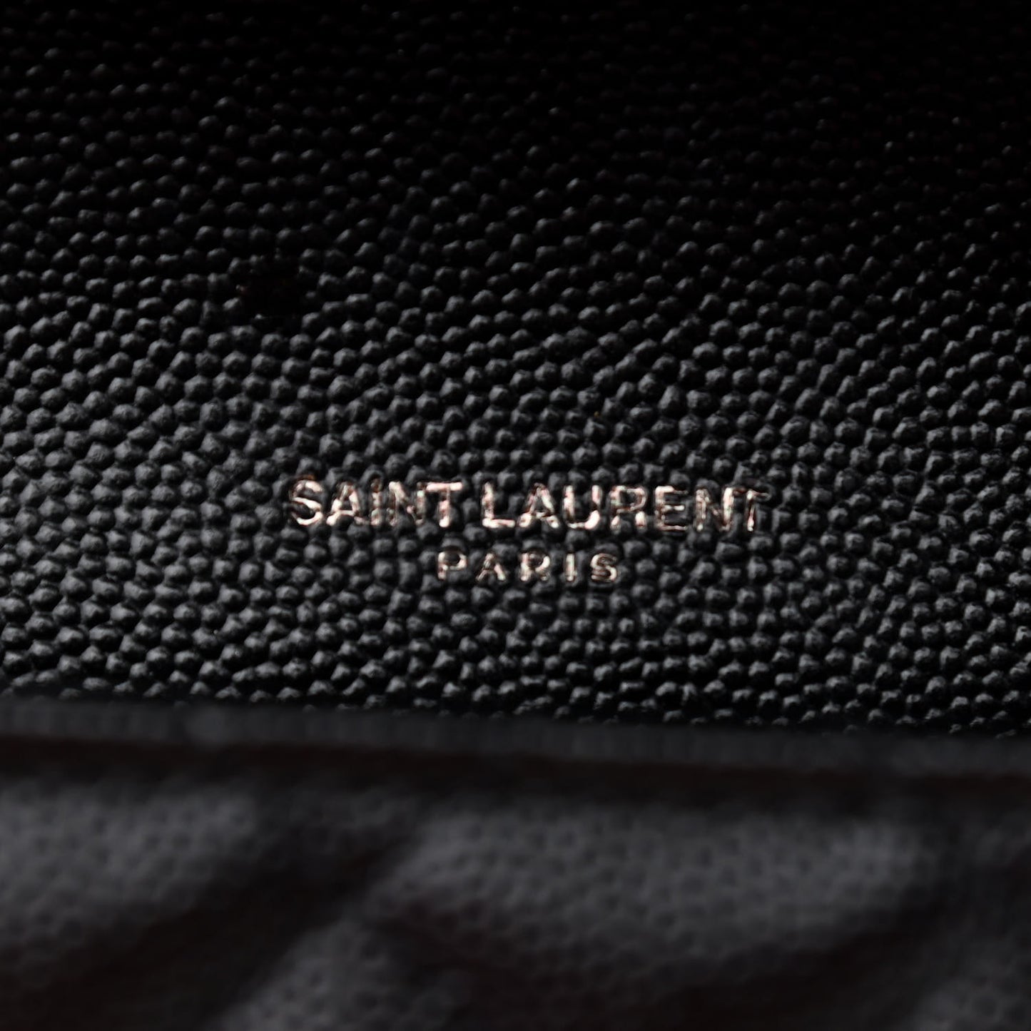 Grain De Poudre Textured Mixed Matelasse Triquilt Medium Monogram Satchel Black