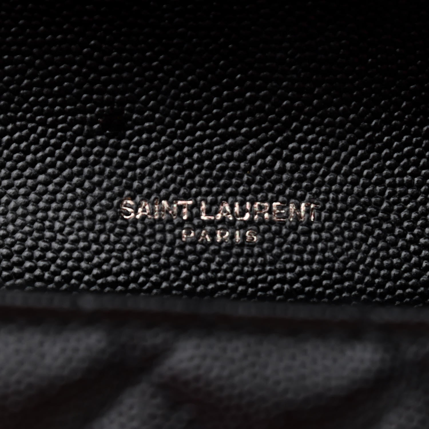 Saint Laurent Grain De Poudre Textured Mixed Matelasse Triquilt Medium Monogram Satchel Black 7 of 9