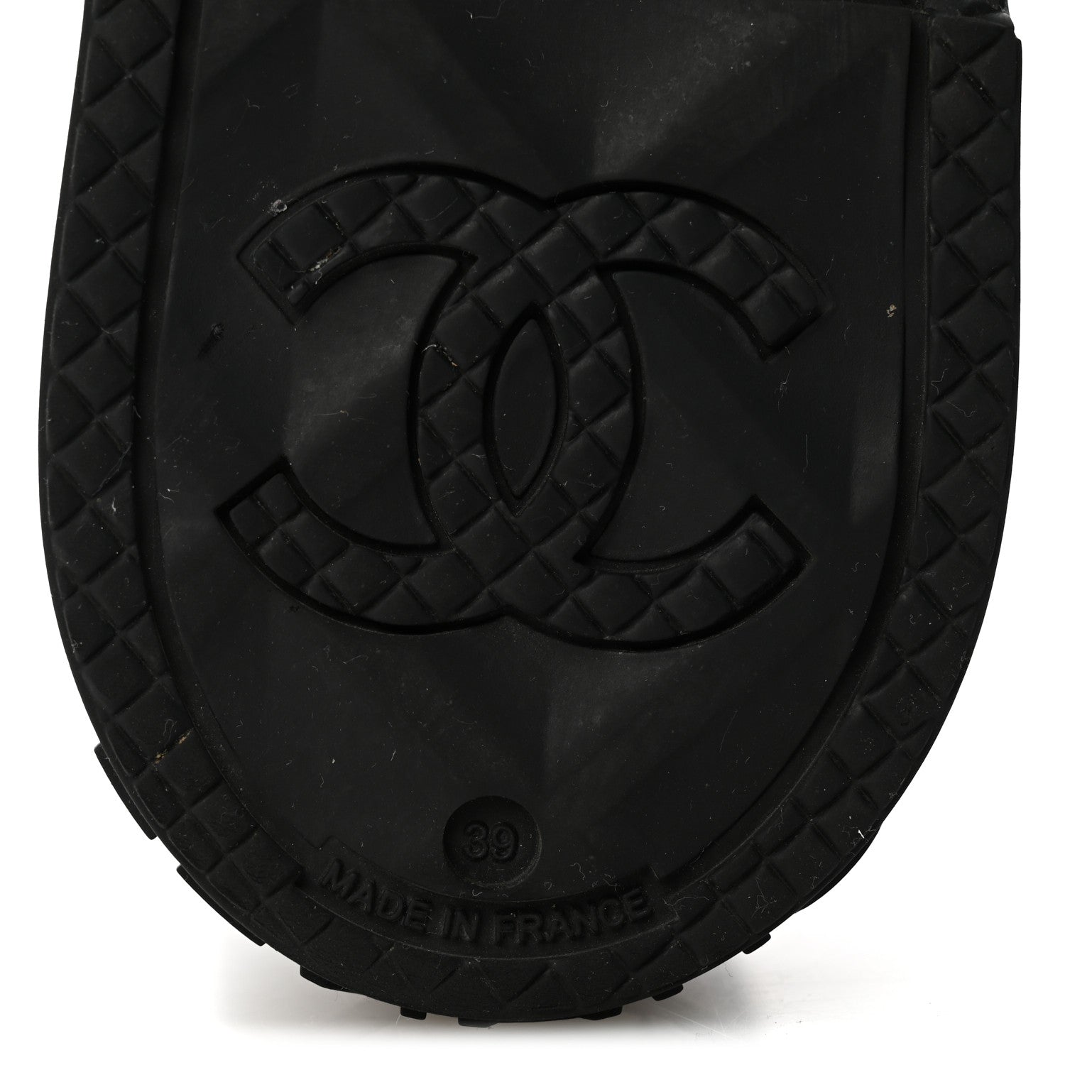 Chanel Caoutchouk CC High Boots 39 Black 7 of 9