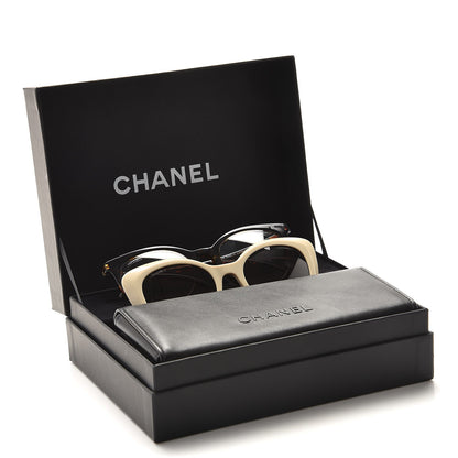 Chanel Clip On Sunglasses 5390 Dark Brown Beige 15 of 15