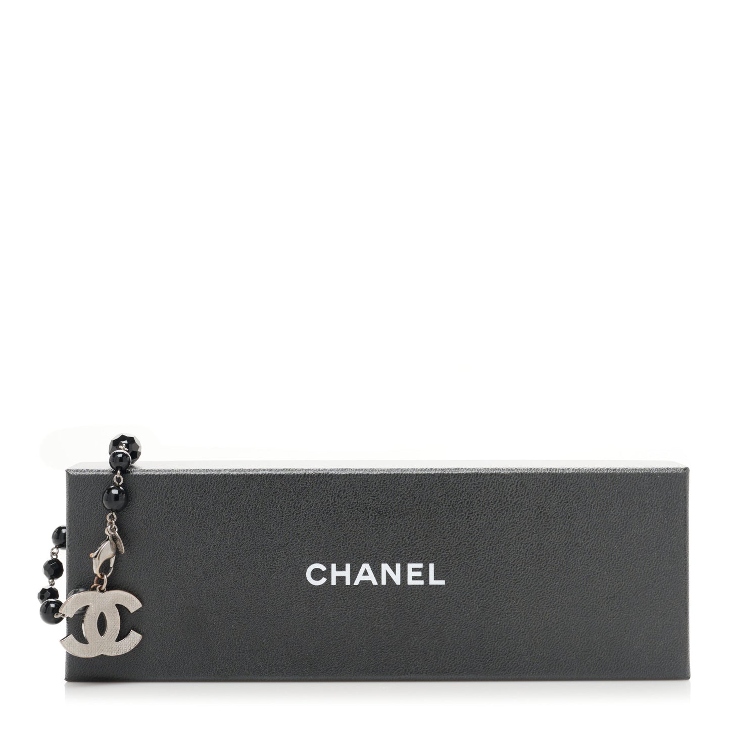Ruthenium Bead CC Bracelet Black