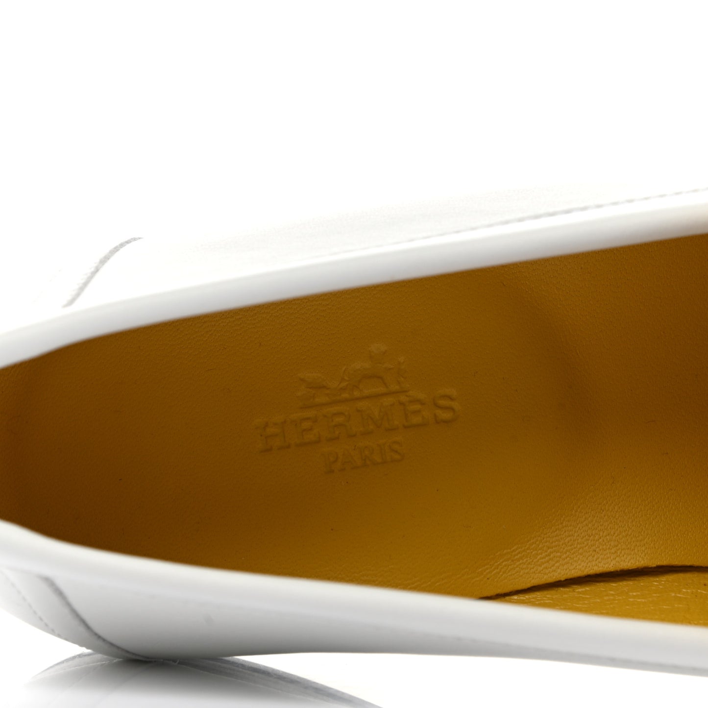 Calfskin Womens Paris Loafers 37 White Bois De Santal