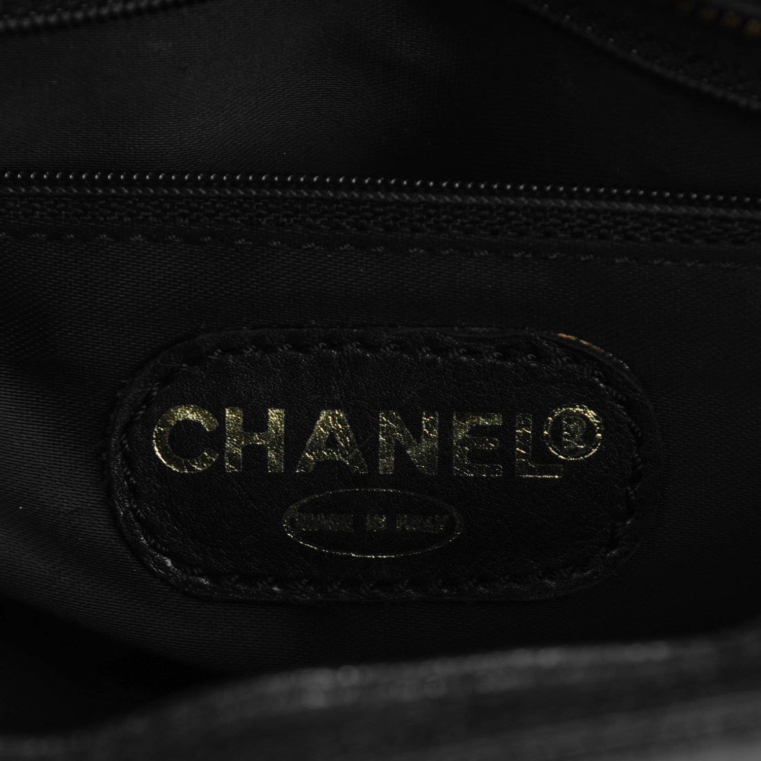 Chanel Caviar CC Shopper Tote Black 6 of 8