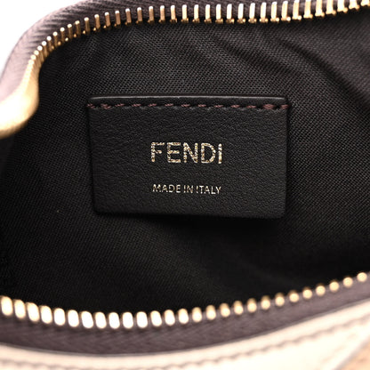 Fendi Vitello Seta Goatskin Suede Rainbow Inlay Small Fendigraphy Hobo Bag Grigio Multicolor Ebano 6 of 10