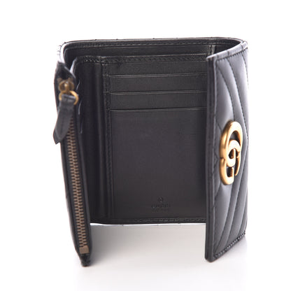 Gucci Calfskin Matelasse GG Marmont Wallet Black 6 of 10