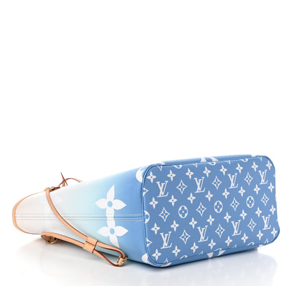 Louis Vuitton Monogram Giant By The Pool Neverfull MM Blue 6 of 15
