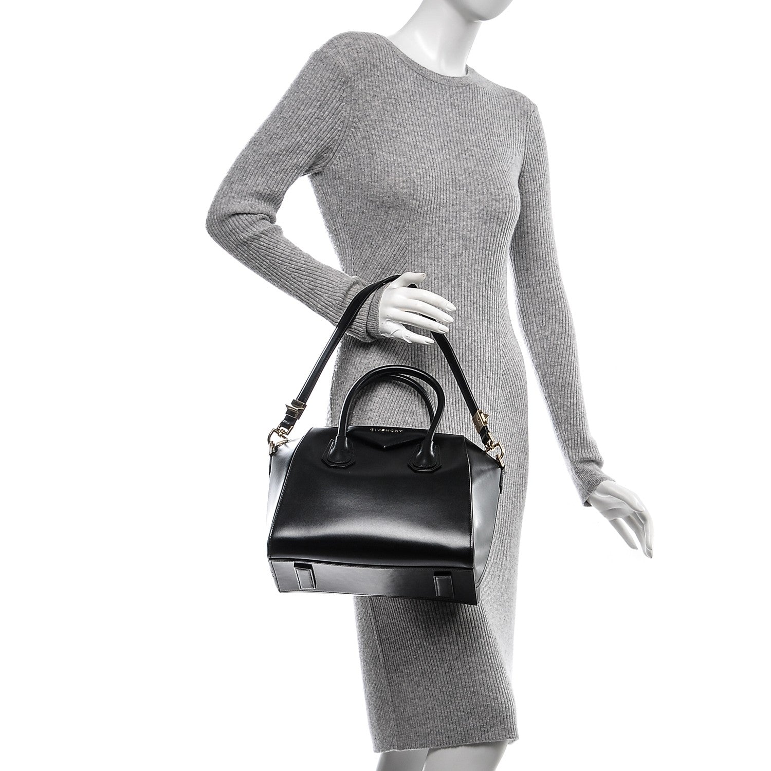 Givenchy Shiny Lord Calfskin Small Antigona Black 2 of 6