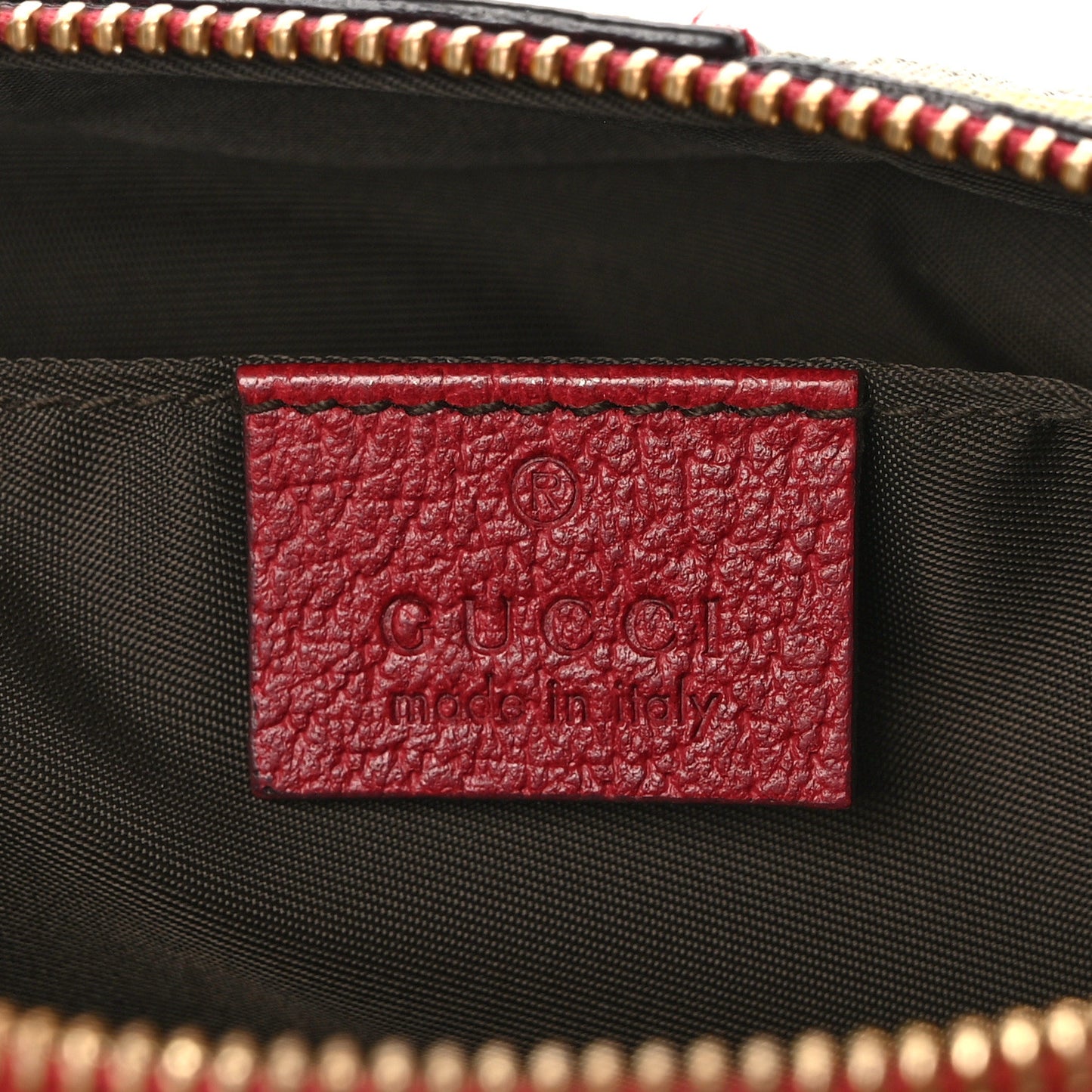 Soft GG Supreme Monogram Flora Calfskin Medium Ophidia Cosmetic Case Beige Ebony Multicolor Rosso