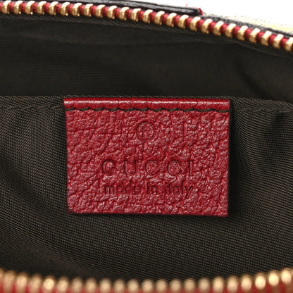 Gucci Soft GG Supreme Monogram Flora Calfskin Medium Ophidia Cosmetic Case Beige Ebony Multicolor Rosso 6 of 9