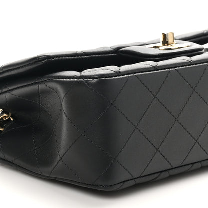 Chanel Lambskin Quilted Mini Rectangular Flap Black 9 of 11