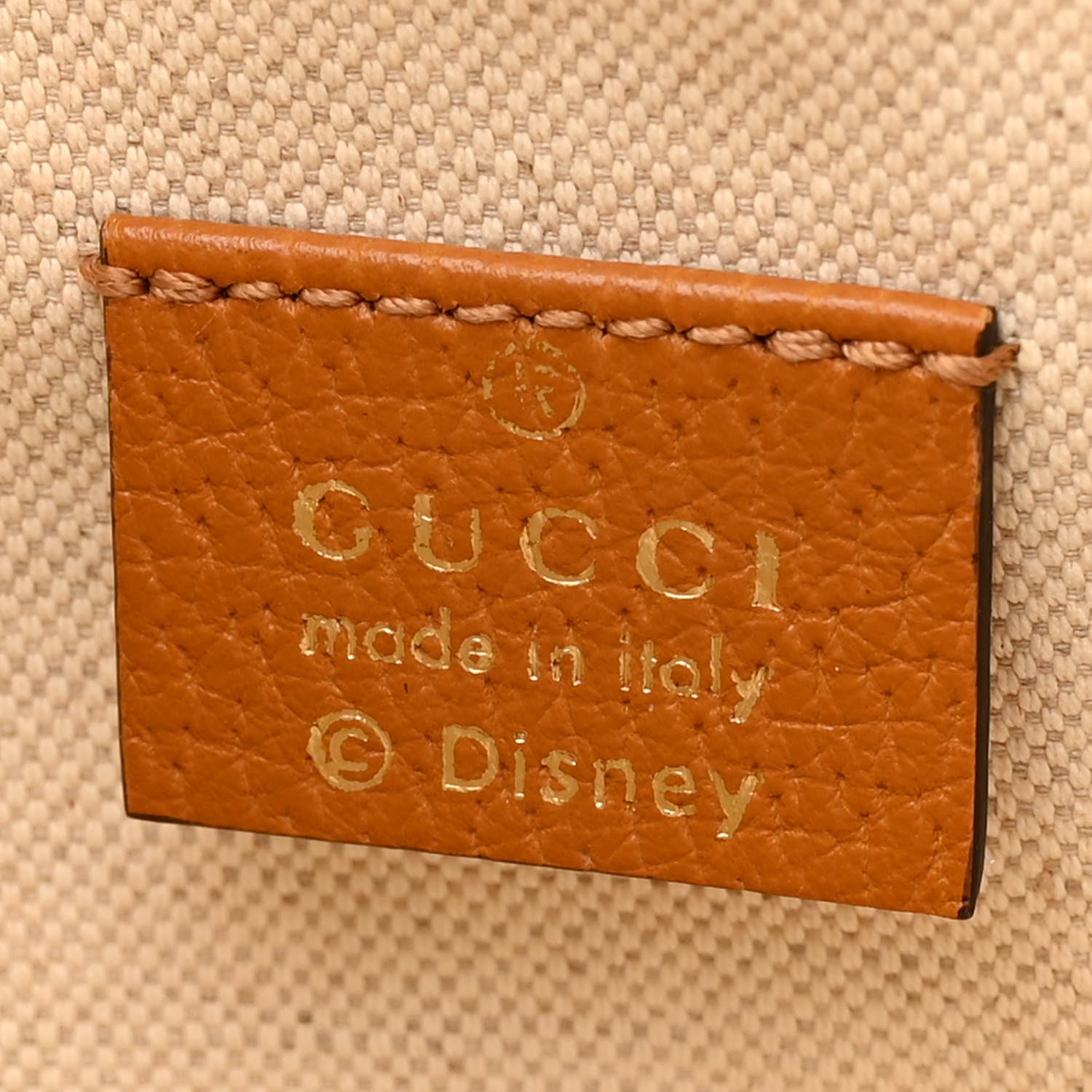 Gucci X DISNEY Mini Vintage GG Supreme Monogram Bucket Bag Beige Vintage Sun Oil 6 of 11
