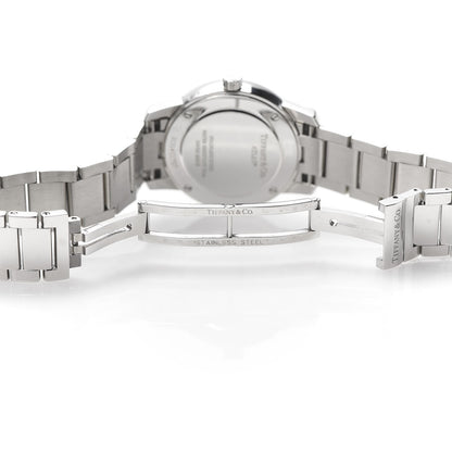 Tiffany Stainless Steel 29mm Atlas 2-Hand Quartz Watch Black 6 of 7