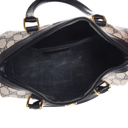 Gucci Monogram Vintage Web Boston Navy 5 of 7