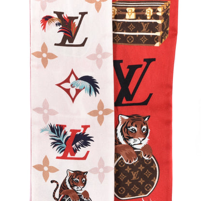 Louis Vuitton Silk Lunar New Year Tiger Bandeau Red 2 of 4