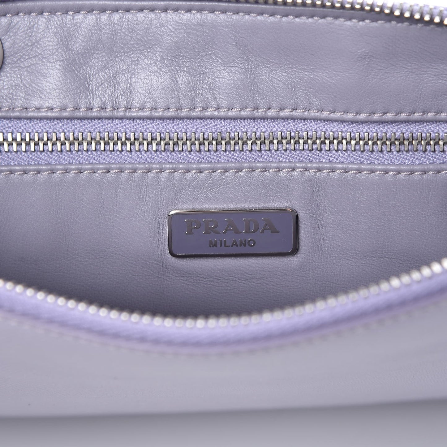 Saffiano Lux Clutch Pouch Glicine