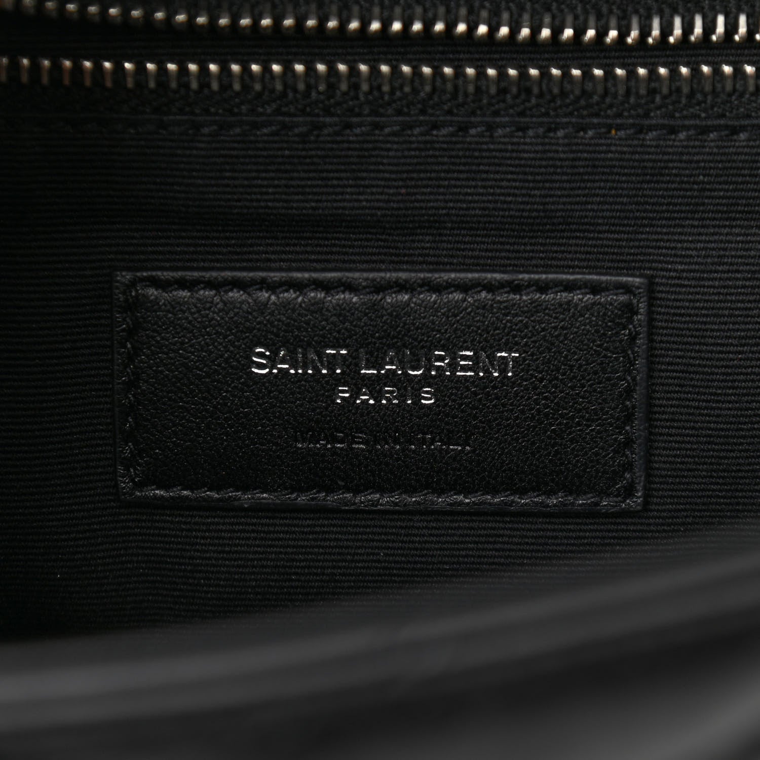 Saint Laurent Calfskin Y Quilted Monogram Small Loulou Backpack Black 6 of 10