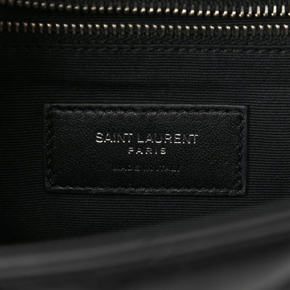 Saint Laurent Calfskin Y Quilted Monogram Small Loulou Backpack Black 6 of 10
